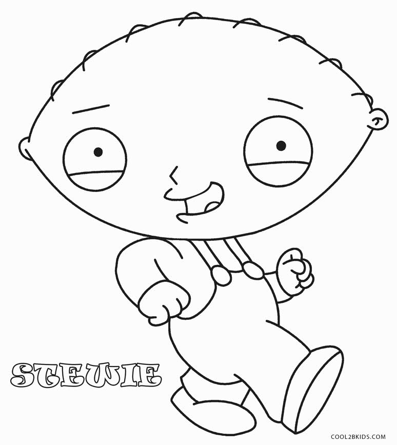 Family Guy Stewie Coloring Pages 774x867 Family Guy Stewie Coloring Pages