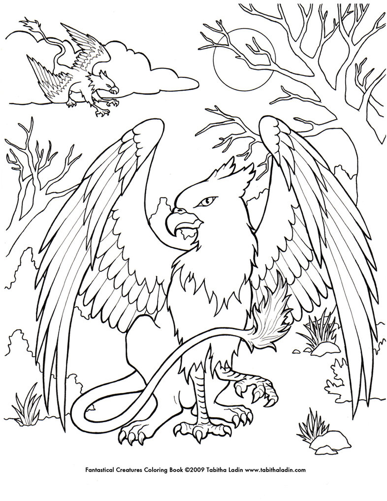 A Page From My Fantastical Creatures Coloring Book. Hand Drawn 786x1017 A Page From My Fantastical Creatures Coloring Book. Hand Drawn