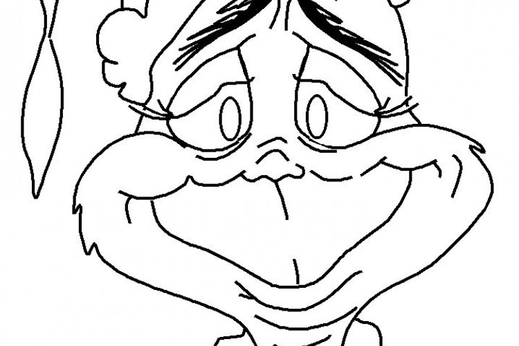 Grinch Coloring Page 750x500 Grinch Coloring Page