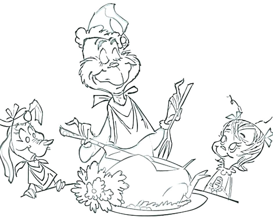 940x768 Grinch Color Pages The Coloring Pages Images Grinch Color Pages
