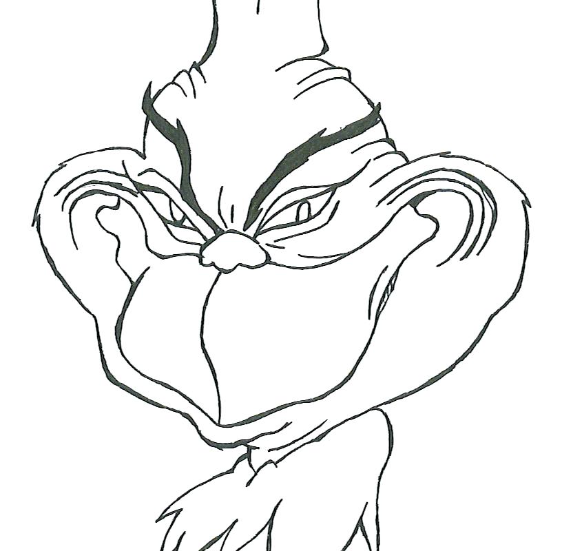 816x800 Grinch Coloring Pages Printable The Coloring Pages The Who Stole