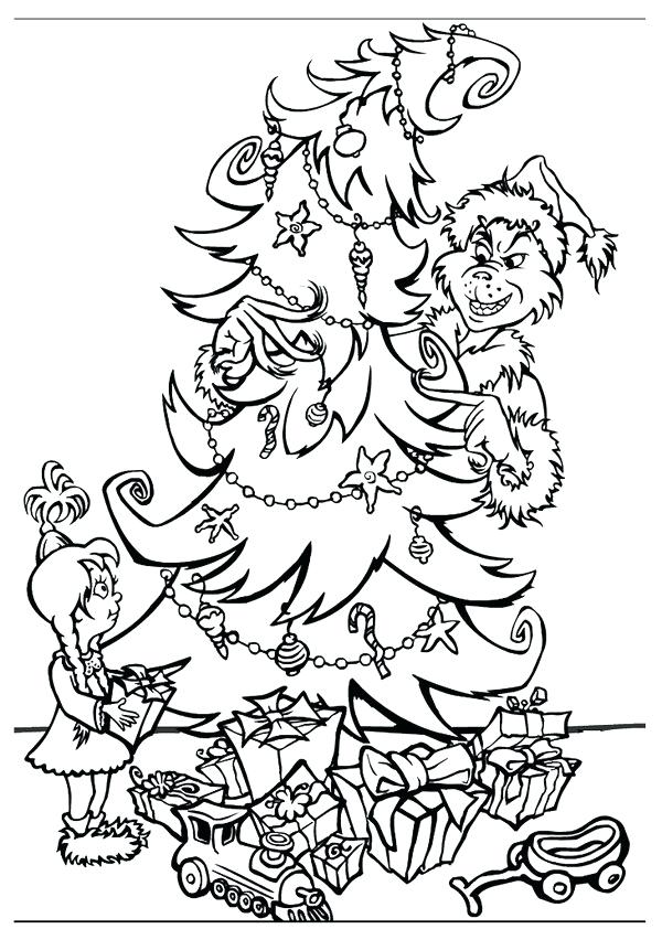 600x842 The Grinch Coloring Coloring Pages Printable How The Stole