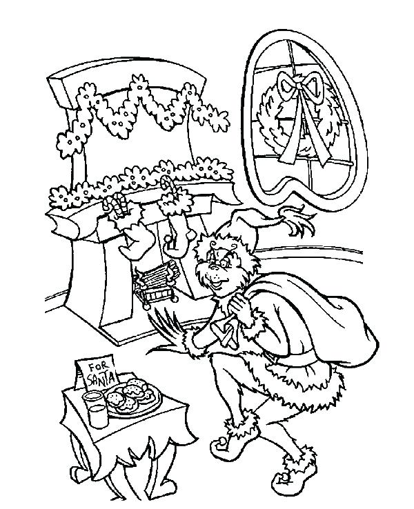 600x738 The Grinch Coloring Coloring Pages Coloring Page How