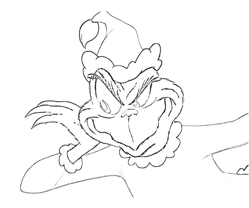 800x667 Grinch Coloring Pages Printable