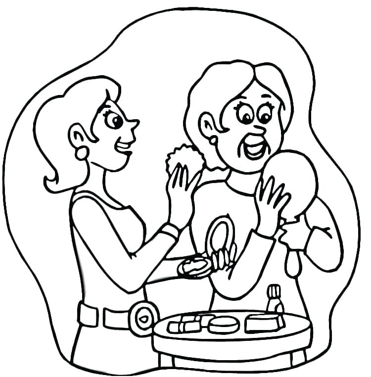 Shopping Coloring Pages Make Up Shopping Coloring Page Supermarket 750x762 Shopping Coloring Pages Make Up Shopping Coloring Page Supermarket
