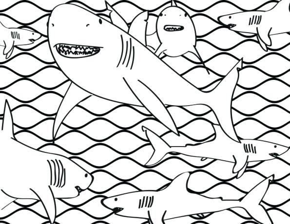 Miniature Masterminds Shark Frenzy Coloring Page Grocery Store 595x460 Miniature Masterminds Shark Frenzy Coloring Page Grocery Store