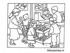 Supermarket Coloring Pages 236x180 Supermarket Coloring Pages