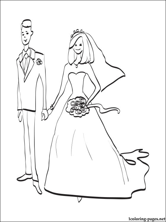 Bride And Groom Coloring Page Coloring Pages 560x750 Bride And Groom Coloring Page Coloring Pages