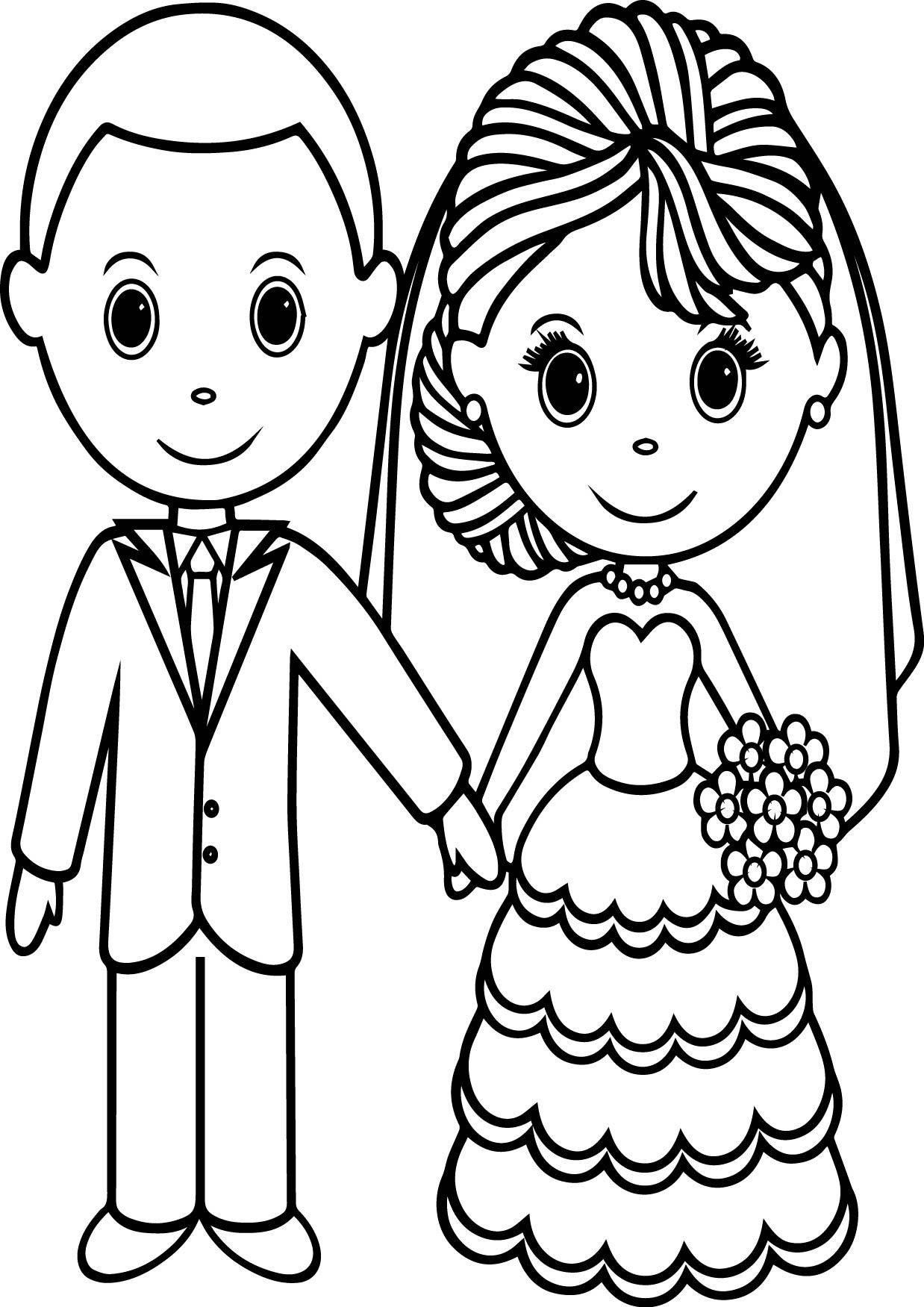 Free Printable Bride And Groom Coloring Pages Kids To Color Images 1238x1751 Free Printable Bride And Groom Coloring Pages Kids To Color Images