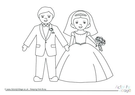Bride And Groom Coloring Pages Bride And Groom Colouring Page 1 460x325 Bride And Groom Coloring Pages Bride And Groom Colouring Page 1