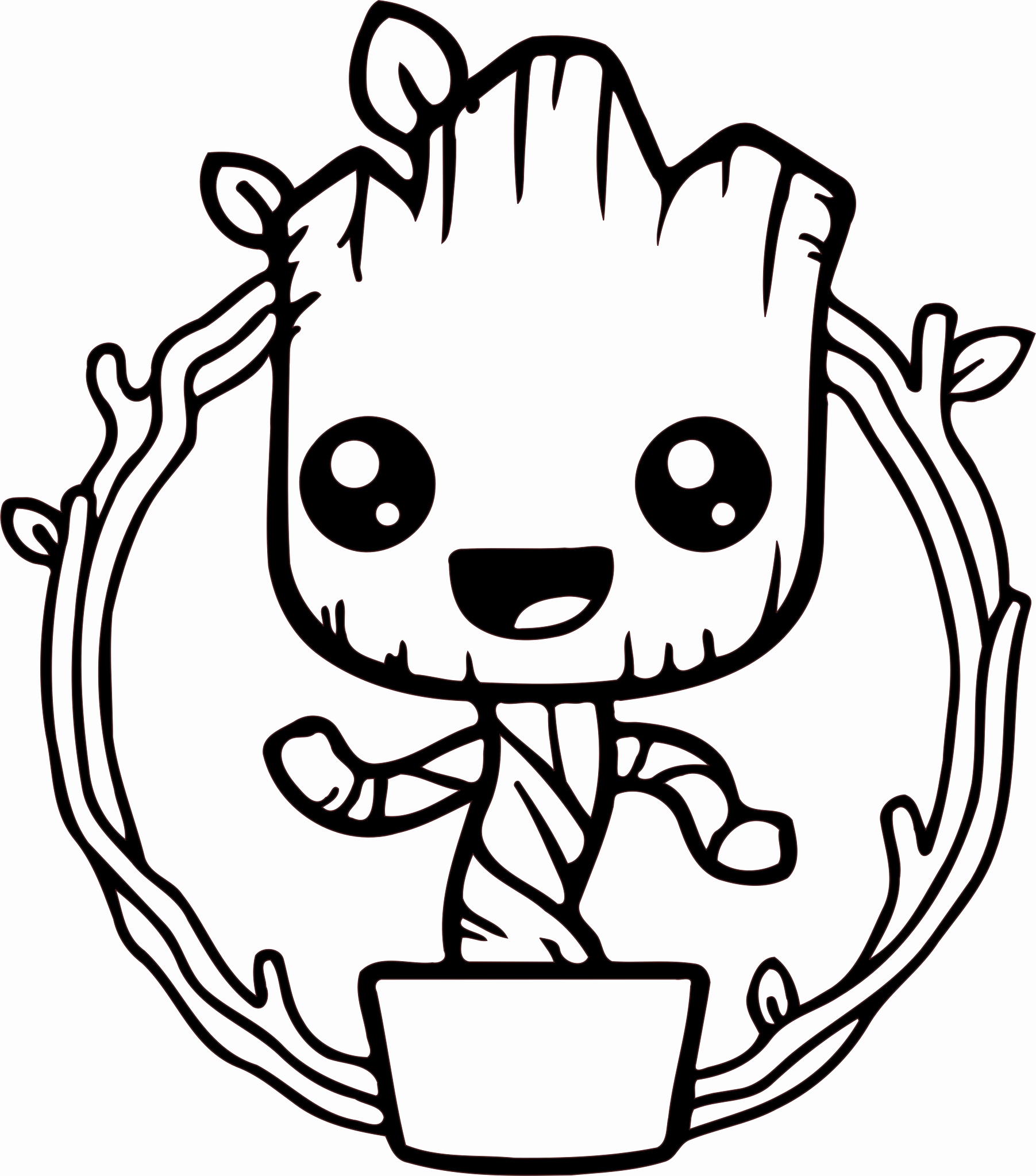1803x2047 Profitable Groot Coloring Pages 12 Bat Picture