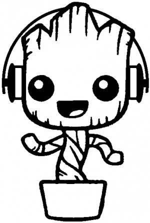 Groot Coloring Pages at GetColorings.com | Free printable colorings ...