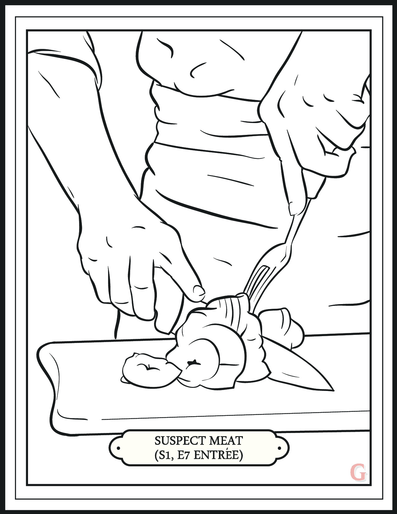 Hannibal' Returns Tonight. Enjoy This Mini Coloring Book About 1275x1650 Hannibal' Returns Tonight. Enjoy This Mini Coloring Book About