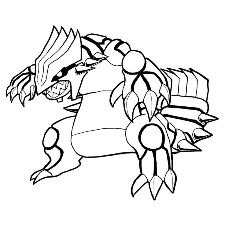 Groudon Coloring Page