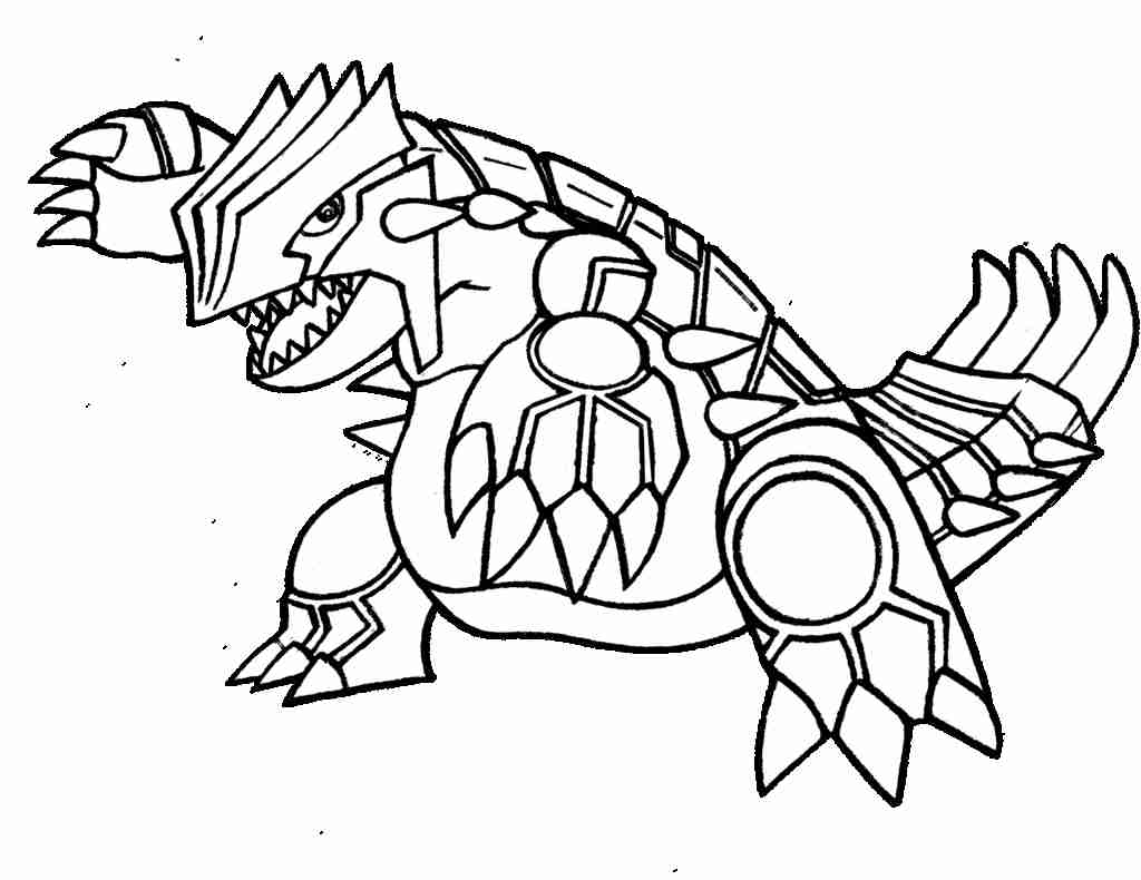 1024x790 Coloring Pages Pokemon Groudon