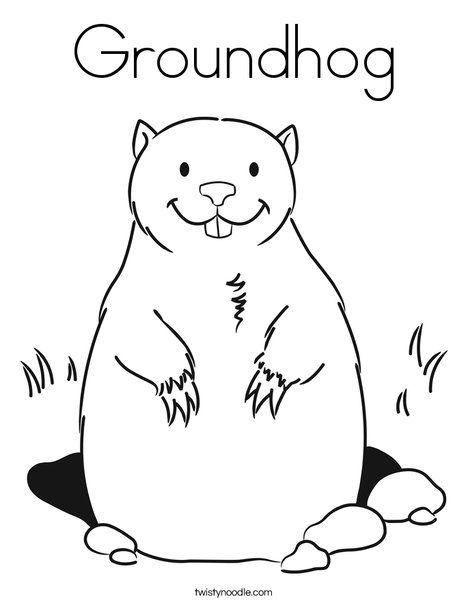 Groundhog Coloring Page 468x605 Groundhog Coloring Page