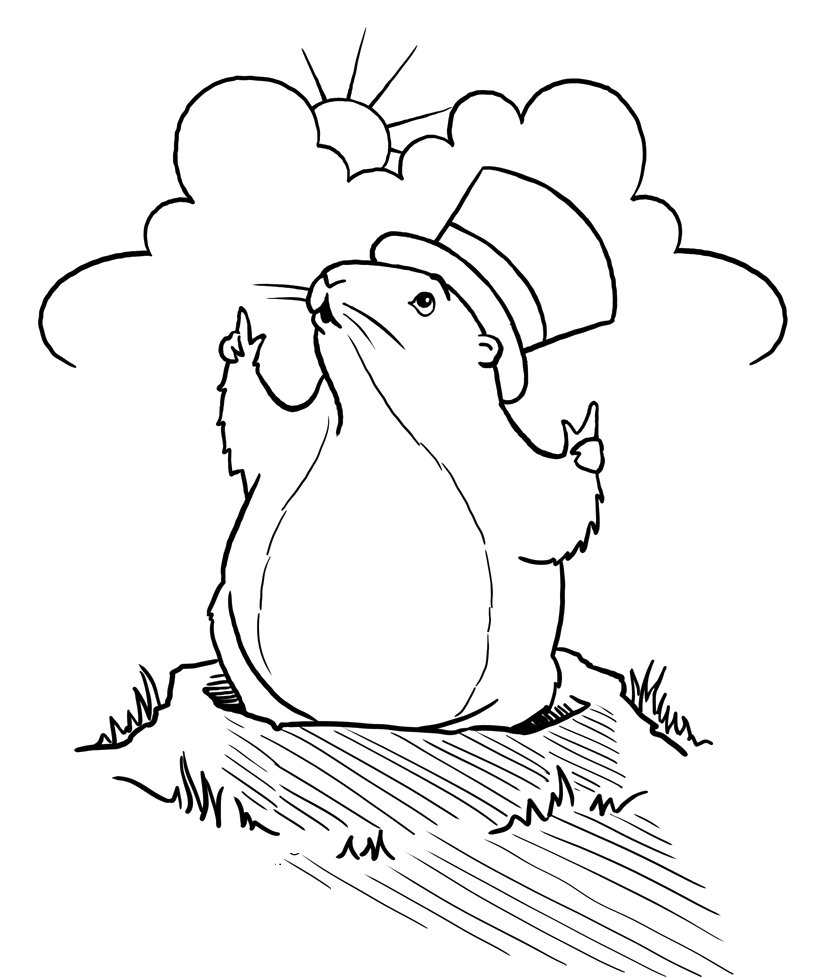 Unconditional Groundhog Day Coloring Pages Fre 813x978 Unconditional Groundhog Day Coloring Pages Fre