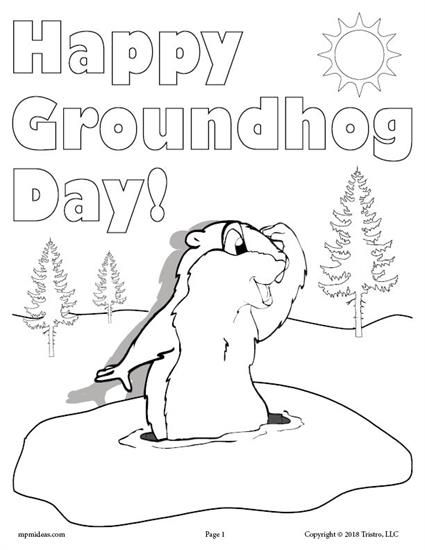 Free Printable Groundhog Day Coloring Page! Free Printable 425x550 Free Printable Groundhog Day Coloring Page! Free Printable