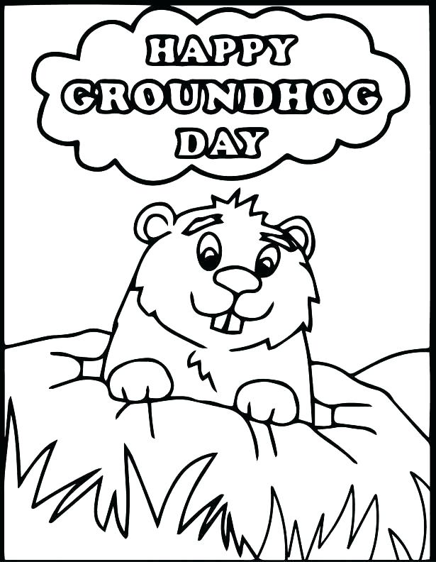 Groundhog Coloring Page Groundhog Day Scratching Head Coloring 615x792 Groundhog Coloring Page Groundhog Day Scratching Head Coloring