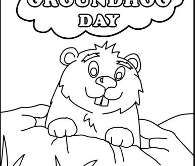 Groundhog Day Coloring Pages Happy Page For Kids Winter 386x329 Groundhog Day Coloring Pages Happy Page For Kids Winter
