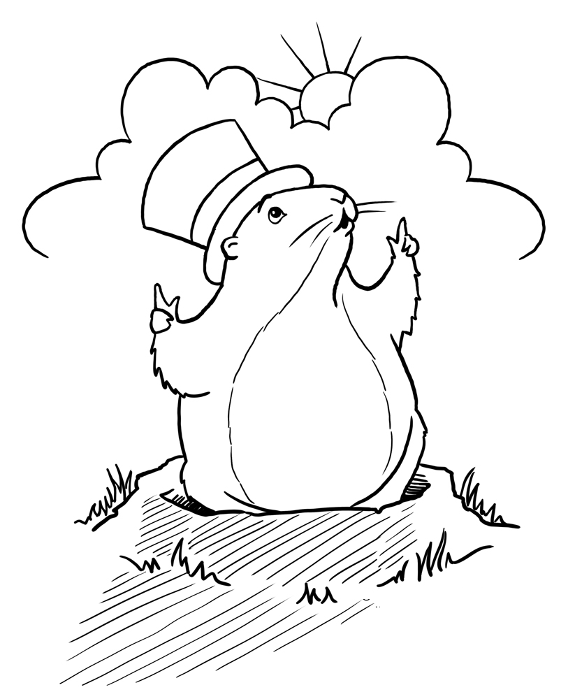 Groundhog Day Coloring Sheet Preschool Groundhog Day 813x1000 Groundhog Day Coloring Sheet Preschool Groundhog Day