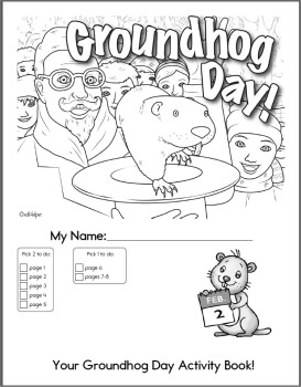Groundhog Day Coloring Pages 273x350 Groundhog Day Coloring Pages