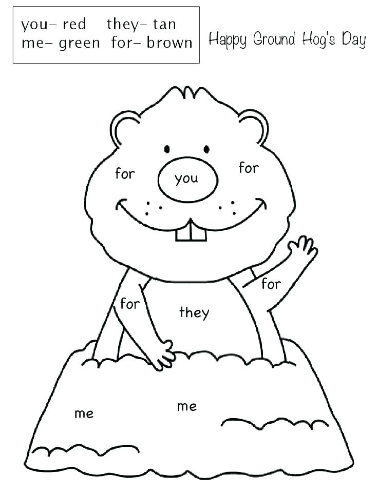 Groundhog Day Coloring Pages at GetColorings.com | Free printable