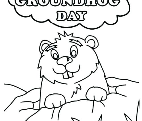 Groundhog Day Coloring Pages at GetColorings.com | Free printable