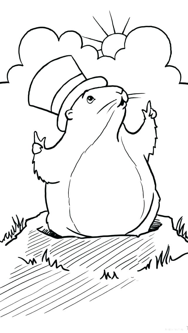 640x1136 Groundhog Coloring Sheets Groundhog Coloring Pages Groundhog