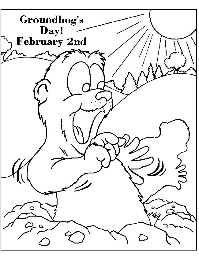 650x850 Mejores 10 De Groundhog Day Coloring Page En