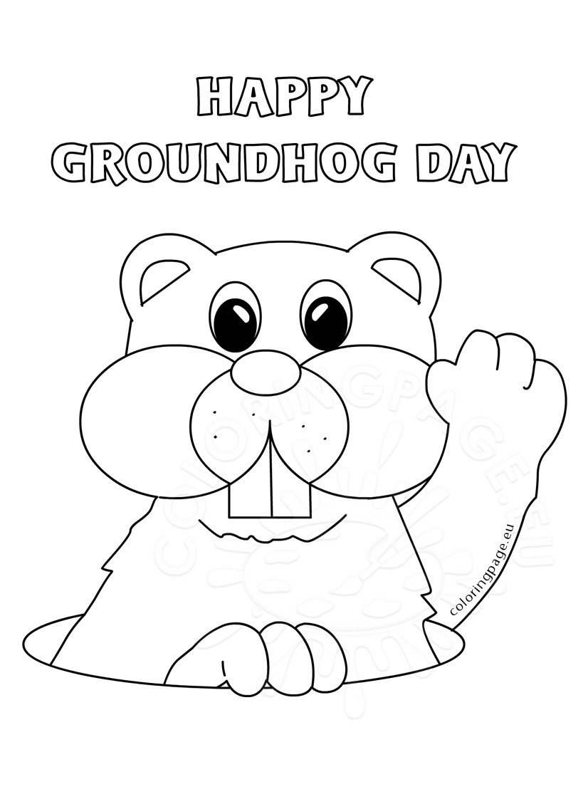 826x1122 Groundhog Day Coloring Pages 2017 Marmot Page Ribsvigyapan