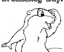 Groundhog Day Printable Coloring Pages 220x180 Groundhog Day Printable Coloring Pages