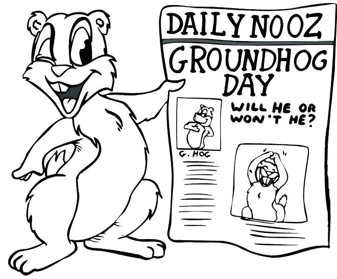 Groundhog Day Free Coloring Pages at GetColorings.com | Free printable