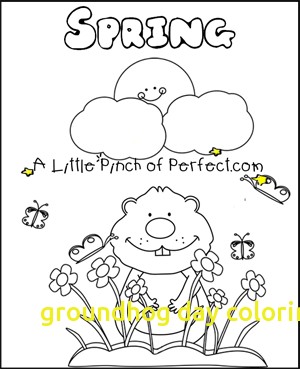 Groundhog Day Coloring Pages With Groundhog Coloring Pages 300x369 Groundhog Day Coloring Pages With Groundhog Coloring Pages