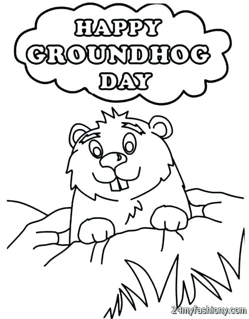 Groundhog Day Coloring Pages Icontent 500x639 Groundhog Day Coloring Pages Icontent