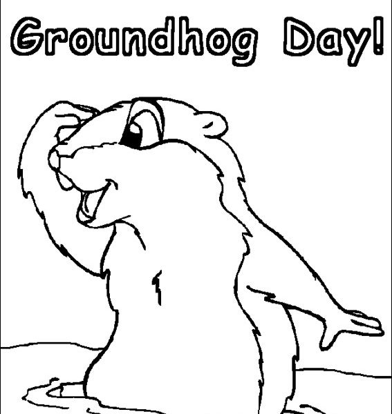 Groundhog Day Printable Coloring Pages Coloring Pages 567x600 Groundhog Day Printable Coloring Pages Coloring Pages