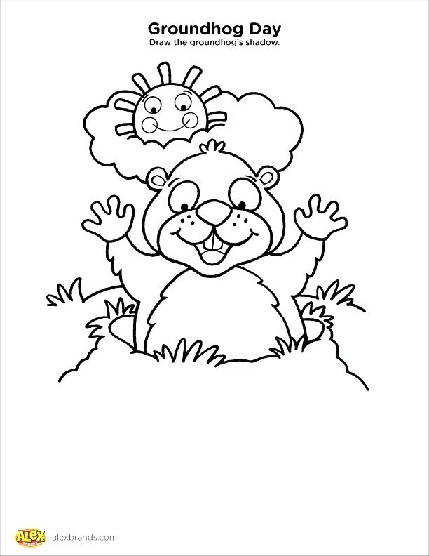 Groundhog Day Printable Coloring Pages Groundhog Coloring Sheets 612x792 Groundhog Day Printable Coloring Pages Groundhog Coloring Sheets
