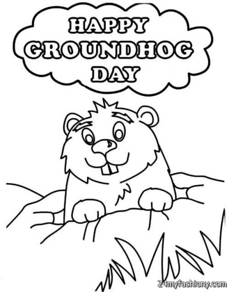 Easily Groundhog Coloring Page Simplistic Page 801x1024 Easily Groundhog Coloring Page Simplistic Page