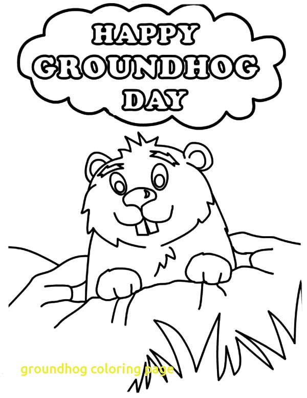 Groundhog Coloring Page With Groundhog Day Coloring Pages Free 600x777 Groundhog Coloring Page With Groundhog Day Coloring Pages Free