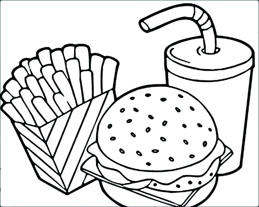 847x678 Food Group Coloring Pages For Preschoolers