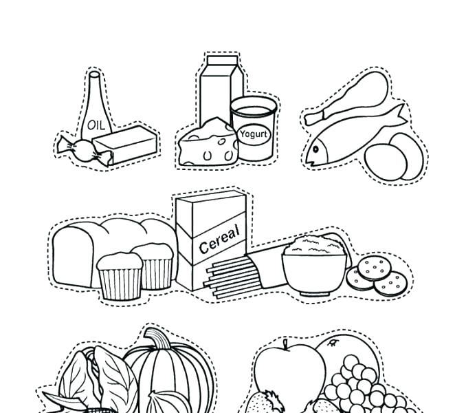 678x600 Approved Food Groups Coloring Pages Group Site Pyramid Sporturka