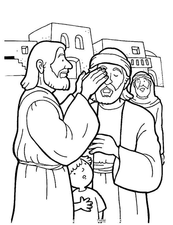 Kindness, Kindness Is Jesus Healing People Coloring Pages 600x779 Kindness, Kindness Is Jesus Healing People Coloring Pages