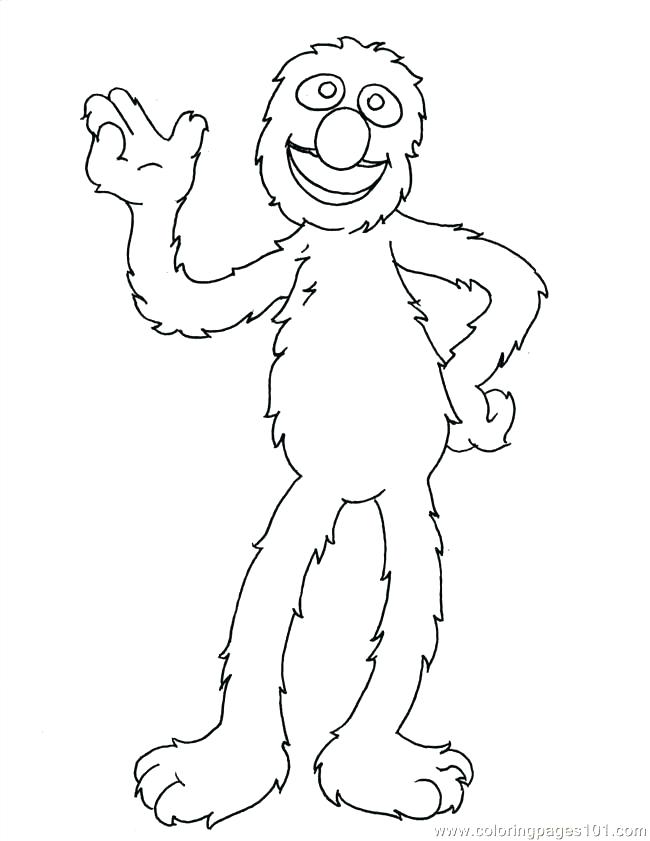 650x841 Grover Coloring Page Coloring Page Pages Normal Cartoons Free