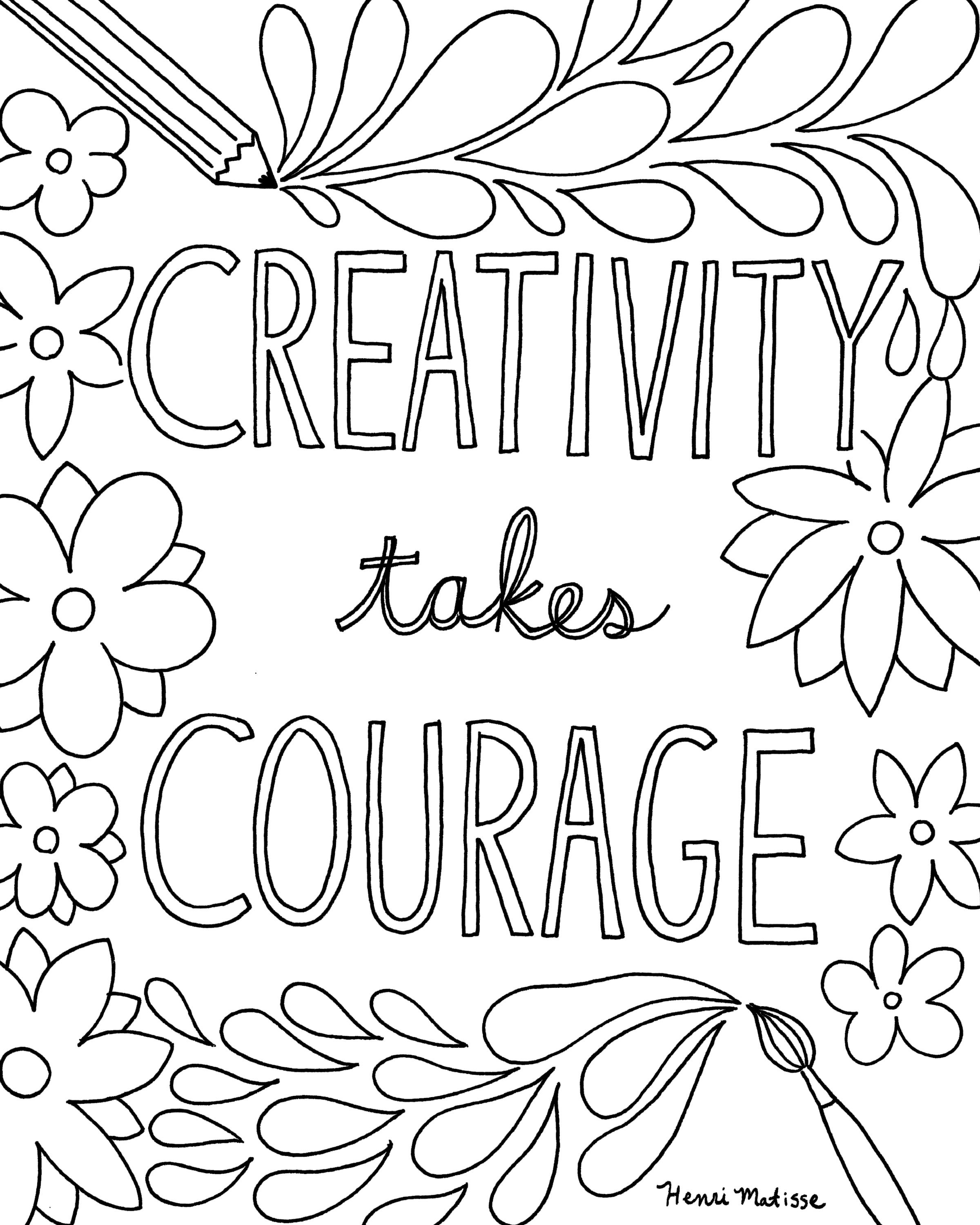 2400x3000 Free Printable Quote Coloring Pages For Grown Ups Free Printable