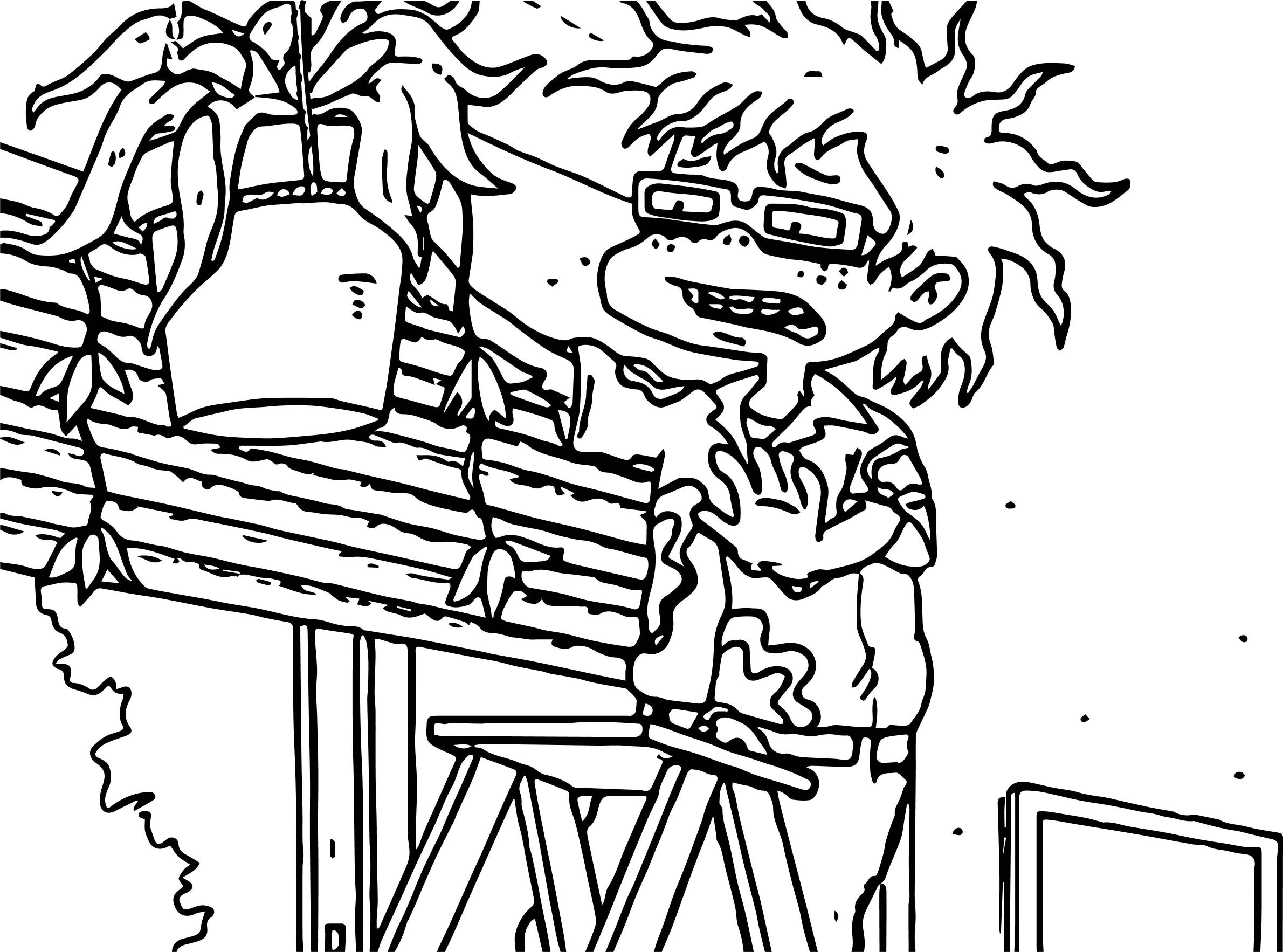 2380x1766 Appealing Chuckie Rugrats All Grown Up Flower Coloring Page