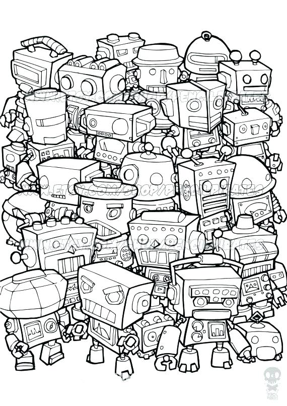 Free Coloring Pages Adult Coloring Pages For Grown Ups Retro Robot 570x806 Free Coloring Pages Adult Coloring Pages For Grown Ups Retro Robot