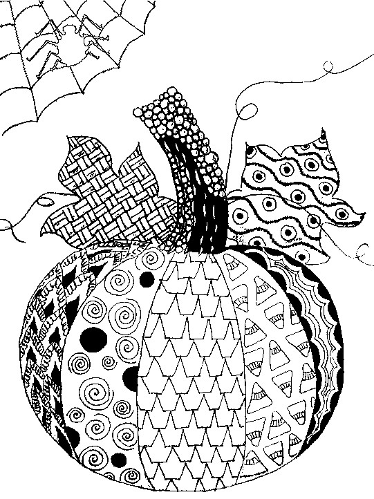 Free Printable Halloween Coloring Pages Adults 541x722 Free Printable Halloween Coloring Pages Adults
