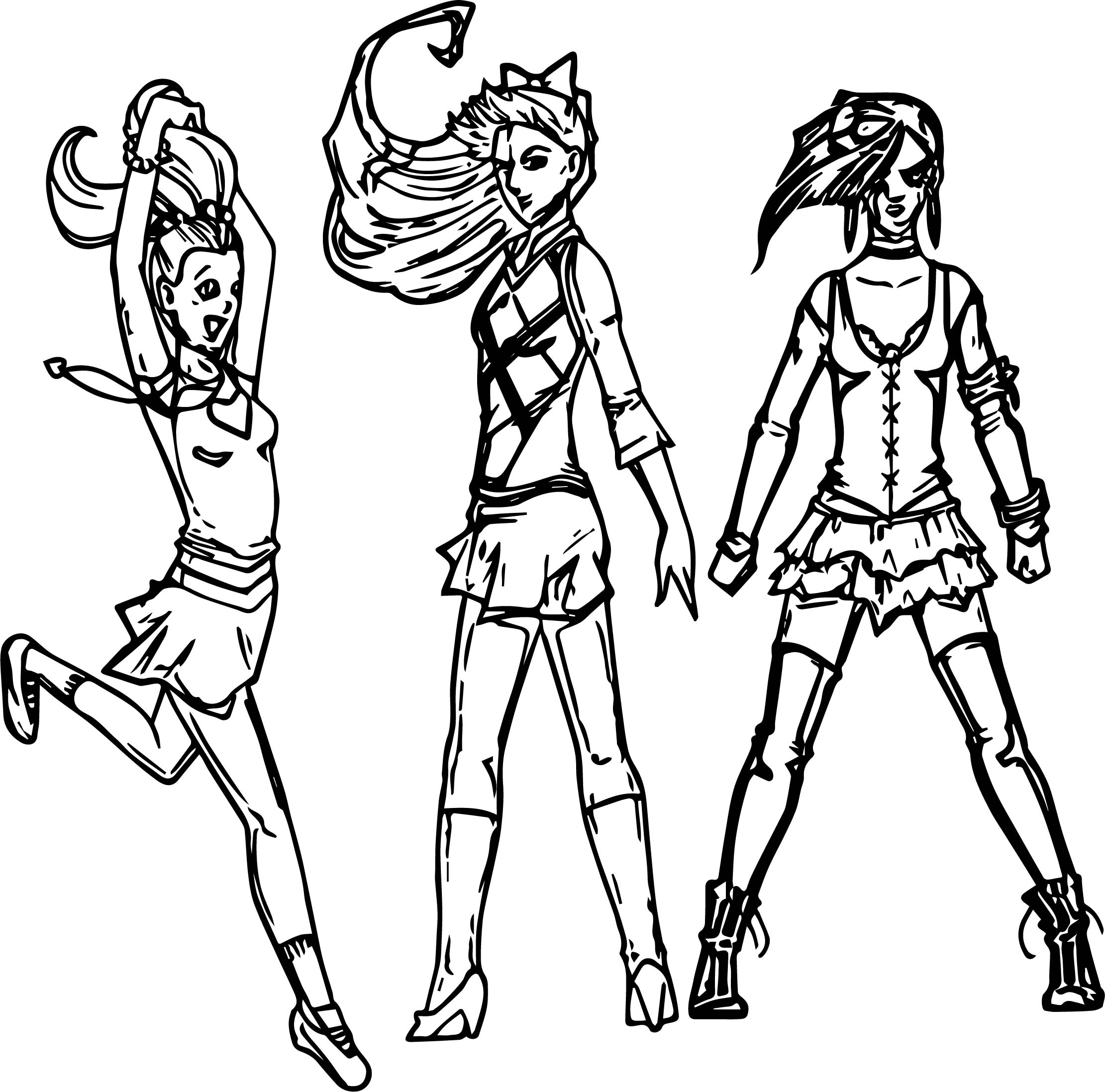 2221x2195 Powerpuff Girls All Grown Up Xombie Octopus Queen Coloring Page