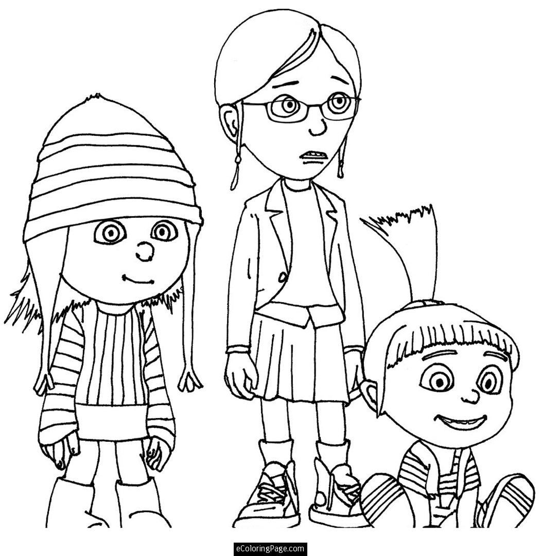 Despicable Me 2 Coloring Pages 1051x1080 Despicable Me 2 Coloring Pages