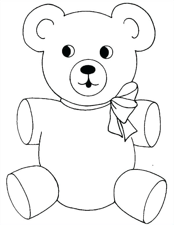 600x775 Captivating Coloring Page Teddy Bear Bear Pictures To Color
